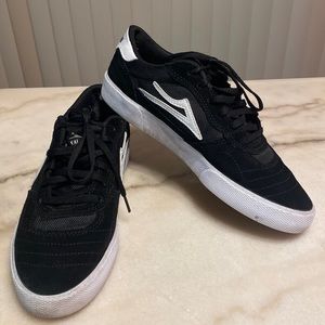 Lakai Cambridge Pro Skate Shoes - Black Suede/White - 8 Men’s US